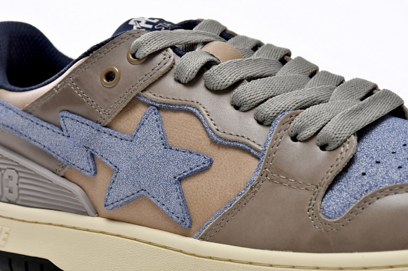 AP Bape Sk8 Sta Low Make old Khaki Blue