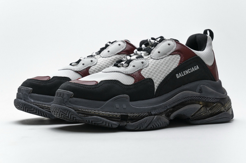 Balenciaga Triple S Black Brown Red