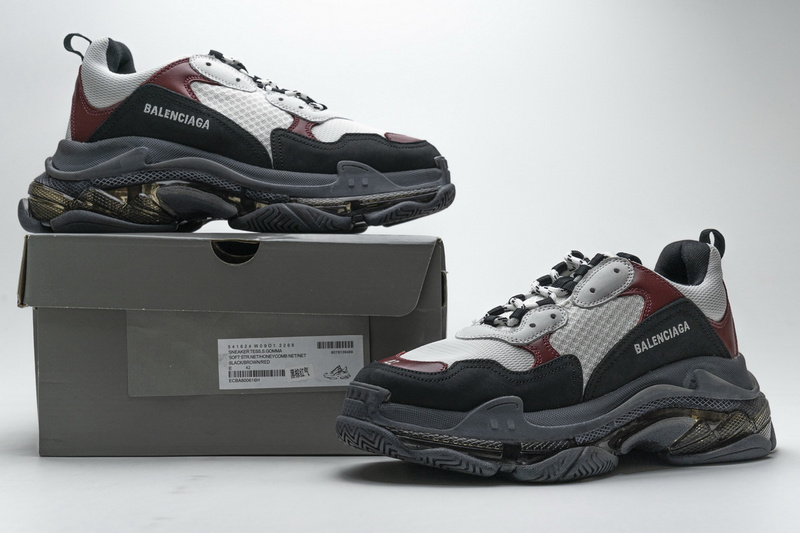 Balenciaga Triple S Black Brown Red