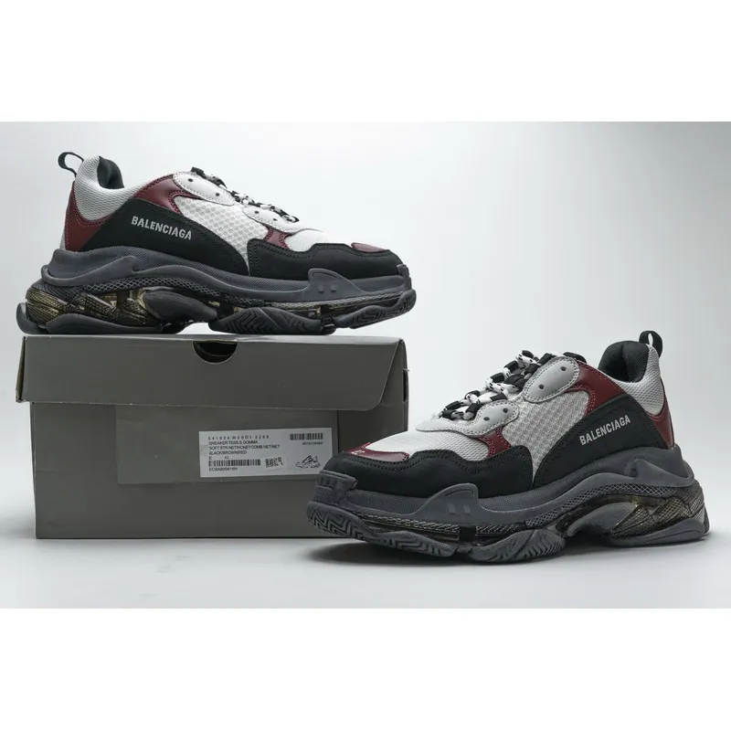 Balenciaga Triple S Black Brown Red