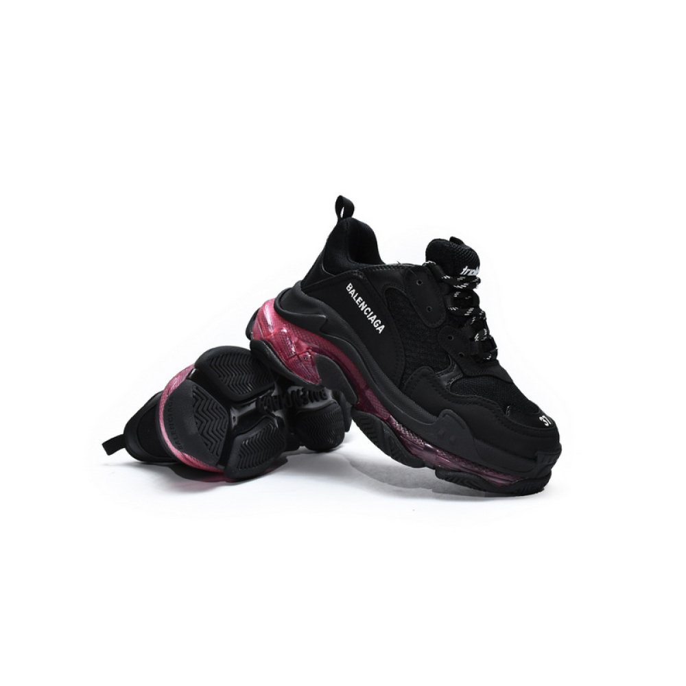 Balenciaga Triple S Black Claret Red
