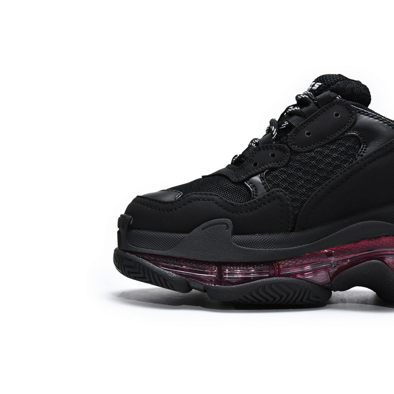 Balenciaga Triple S Black Claret Red