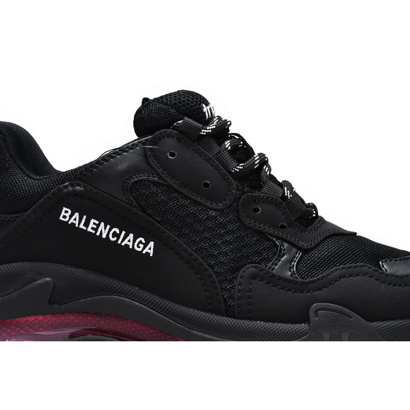 Balenciaga Triple S Black Claret Red