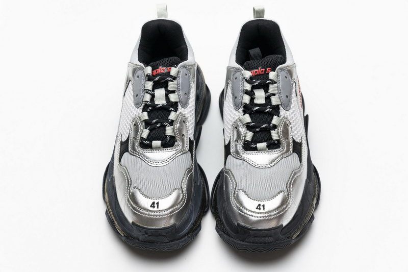 Balenciaga Triple S Black Silver