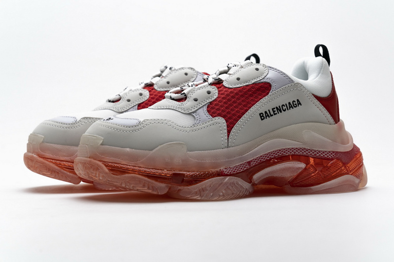 Balenciaga Triple S White Red