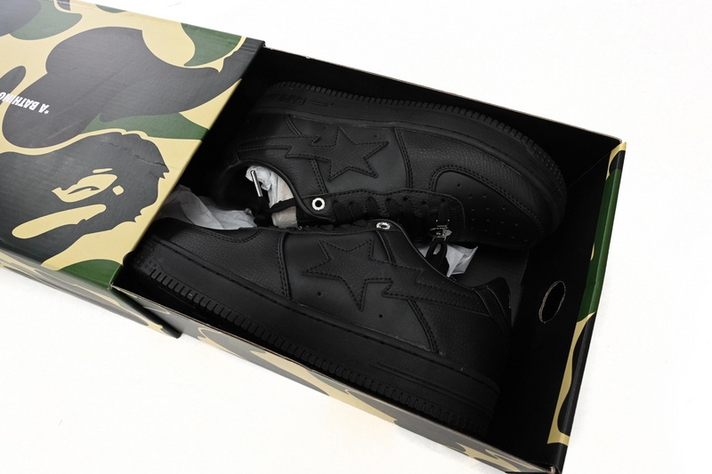 BP A Bathing Ape Bape Sta Low Black