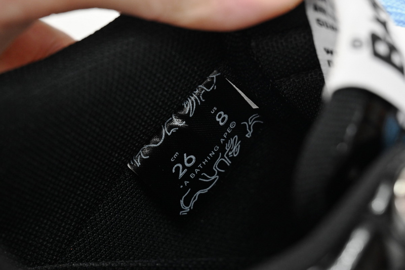 BP A Bathing Ape Bape Sta Low Black, Blue, And Yellow