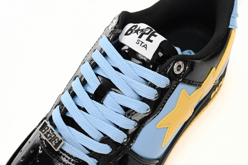 BP A Bathing Ape Bape Sta Low Black, Blue, And Yellow