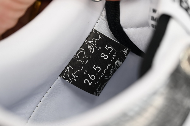 BP A Bathing Ape Bape Sta Low Black Black Snake Skin