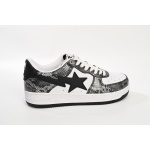 BP A Bathing Ape Bape Sta Low Black Black Snake Skin