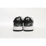 BP A Bathing Ape Bape Sta Low Black Black Snake Skin