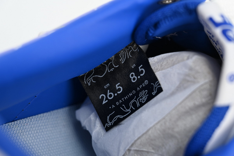 BP A Bathing Ape Bape Sta Low Black Blue Color Spray Painting