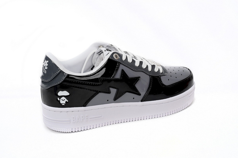 BP A Bathing Ape Bape Sta Low Black Grey Baolan