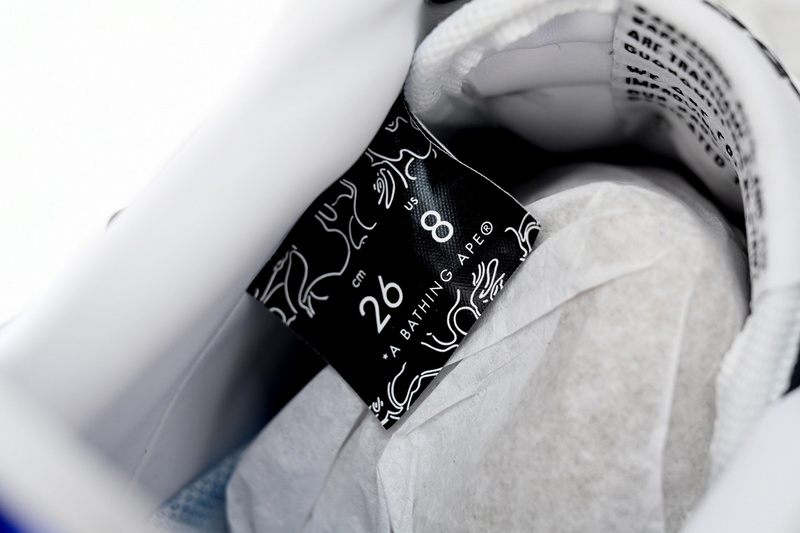 BP A Bathing Ape Bape Sta Low Lnk Blue Mirror Surface