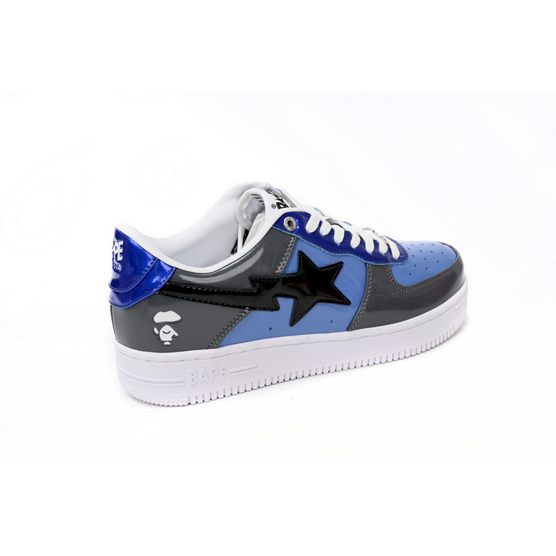 BP A Bathing Ape Bape Sta Low Lnk Blue Mirror Surface