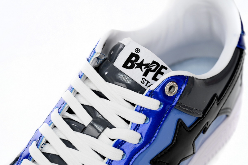 BP A Bathing Ape Bape Sta Low Lnk Blue Mirror Surface