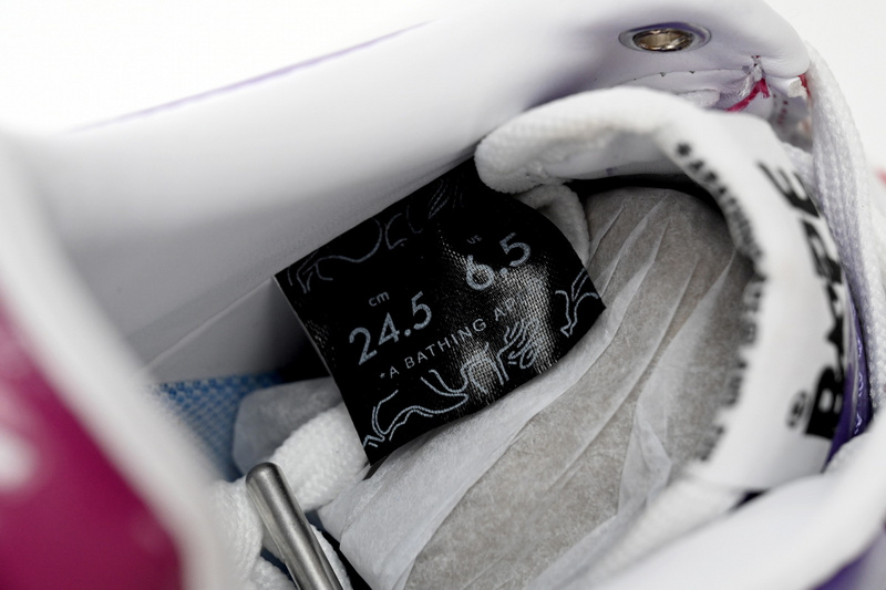 BP A Bathing Ape Bape Sta Low Purple Mirror Surface