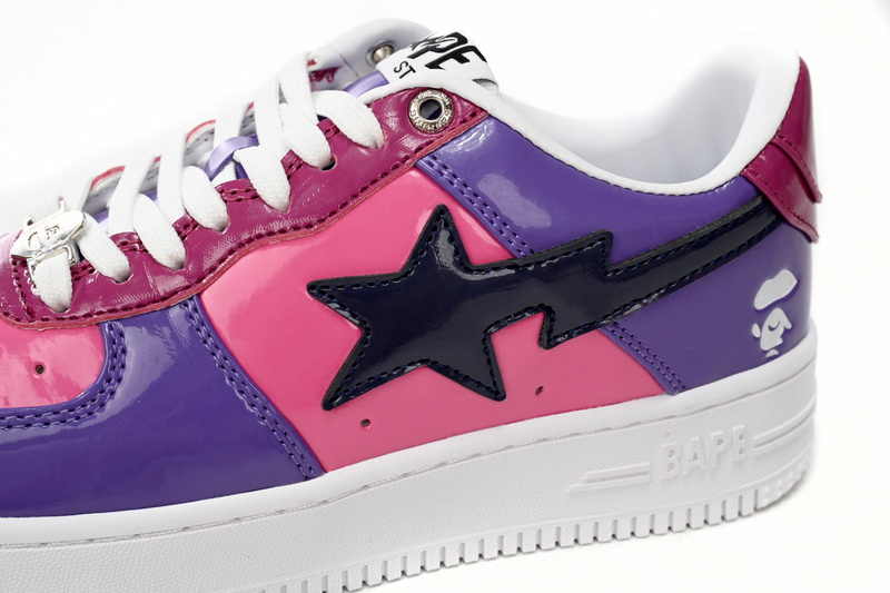 BP A Bathing Ape Bape Sta Low Purple Mirror Surface