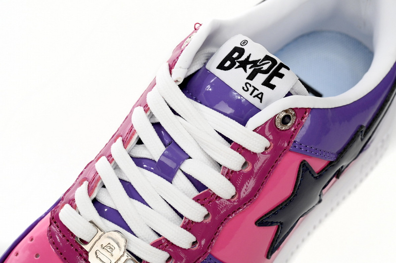 BP A Bathing Ape Bape Sta Low Purple Mirror Surface