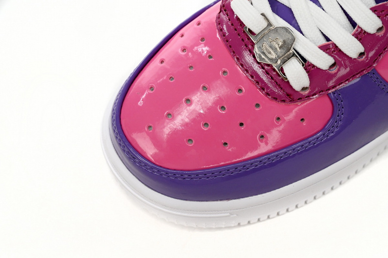 BP A Bathing Ape Bape Sta Low Purple Mirror Surface