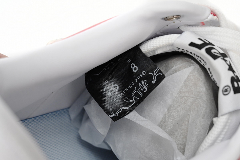 BP A Bathing Ape Bape Sta Low Red, white, and Green