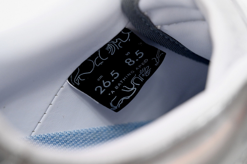 BP A Bathing Ape Bape Sta Low Silver