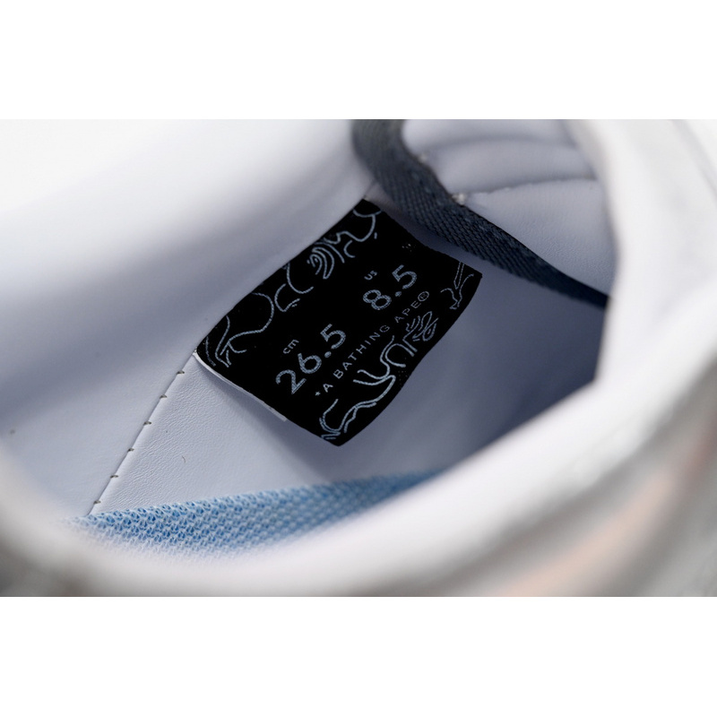 BP A Bathing Ape Bape Sta Low Silver