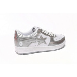 BP A Bathing Ape Bape Sta Low Silver