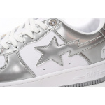 BP A Bathing Ape Bape Sta Low Silver