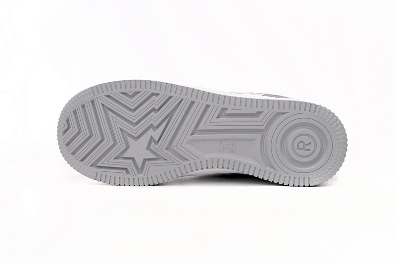 BP A Bathing Ape Bape Sta Low Silver