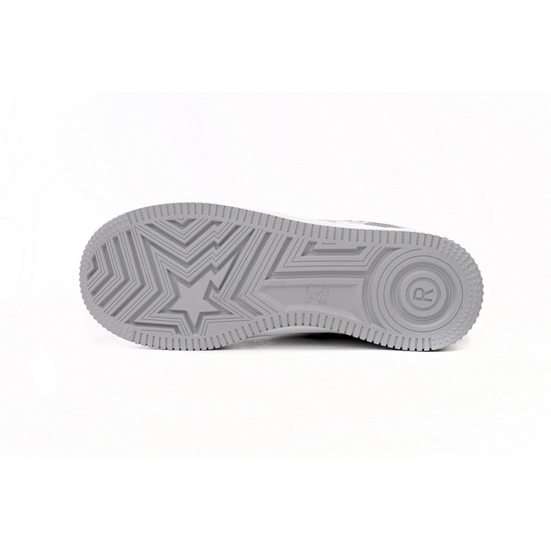 BP A Bathing Ape Bape Sta Low Silver