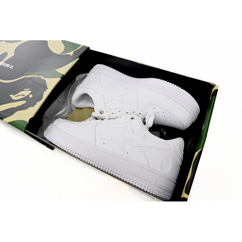 BP A Bathing Ape Bape Sta Low White