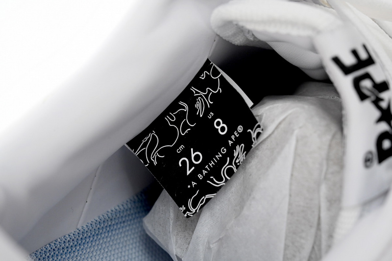 BP A Bathing Ape Bape Sta Low White