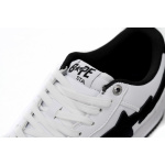 BP A Bathing Ape Bape Sta Low White And Black Tick