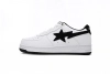 BP A Bathing Ape Bape Sta Low White And Black Tick