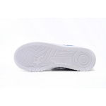 BP A Bathing Ape Bape Sta Low White and Blue Border