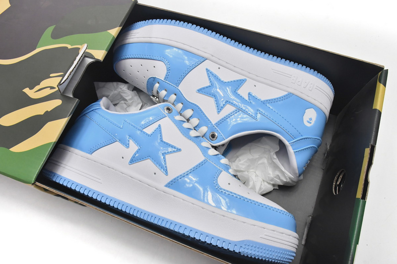 BP A Bathing Ape Bape Sta Low White Blue