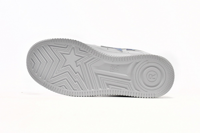 BP A Bathing Ape Bape Sta Low White Blue Camouflage