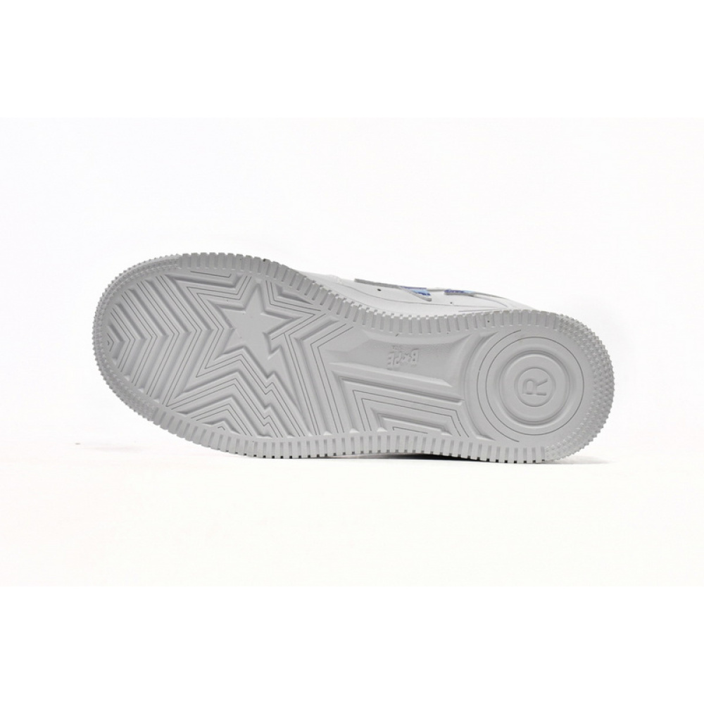 BP A Bathing Ape Bape Sta Low White Blue Camouflage