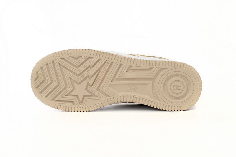 BP A Bathing Ape Bape Sta Low White Brown Mirror Surface