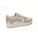 BP A Bathing Ape Bape Sta Low White Brown Mirror Surface