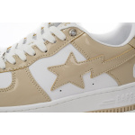 BP A Bathing Ape Bape Sta Low White Brown Mirror Surface