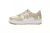 BP A Bathing Ape Bape Sta Low White Brown Mirror Surface