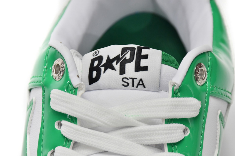BP A Bathing Ape Bape Sta Low White Green