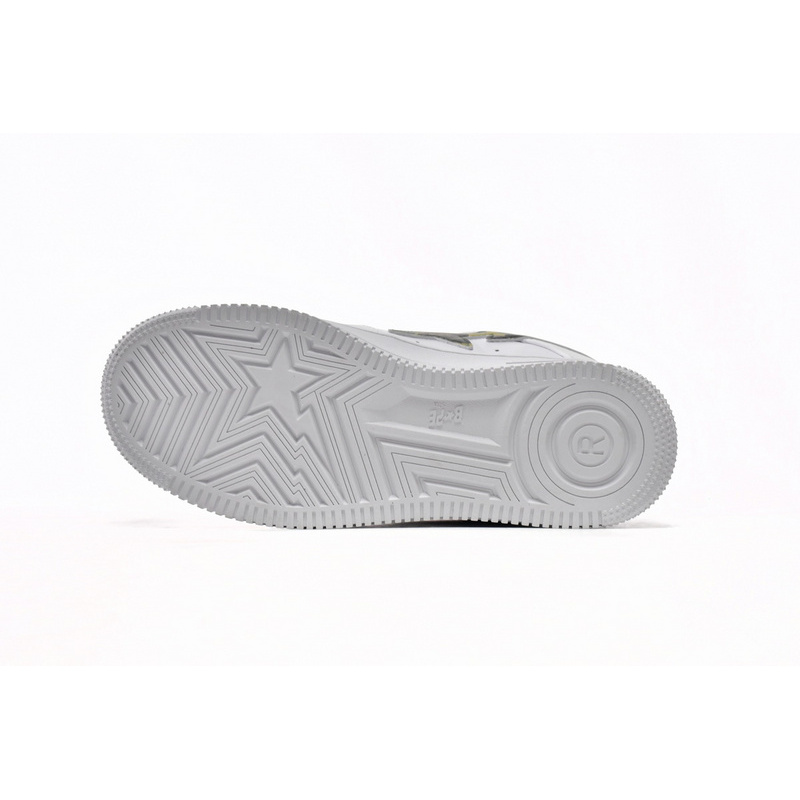 BP A Bathing Ape Bape Sta Low White Green Camouflage