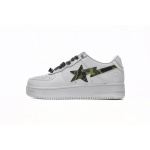 BP A Bathing Ape Bape Sta Low White Green Camouflage