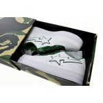 BP A Bathing Ape Bape Sta Low White Green edge