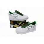 BP A Bathing Ape Bape Sta Low White Green edge