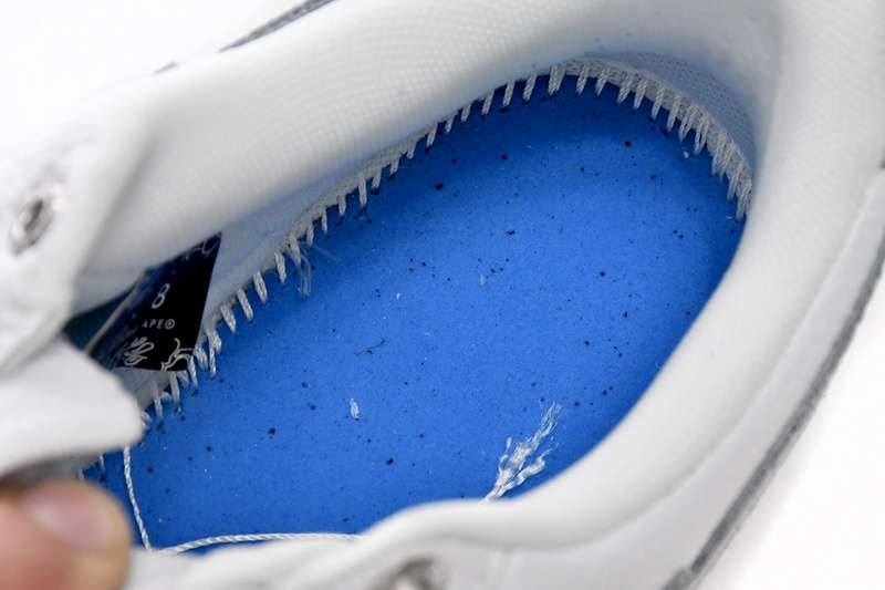 BP A Bathing Ape Bape Sta Low White Grey