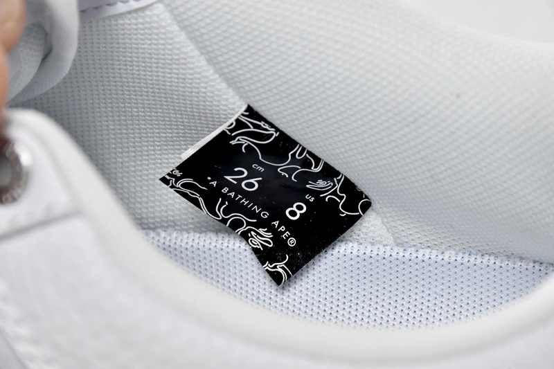 BP A Bathing Ape Bape Sta Low White Grey